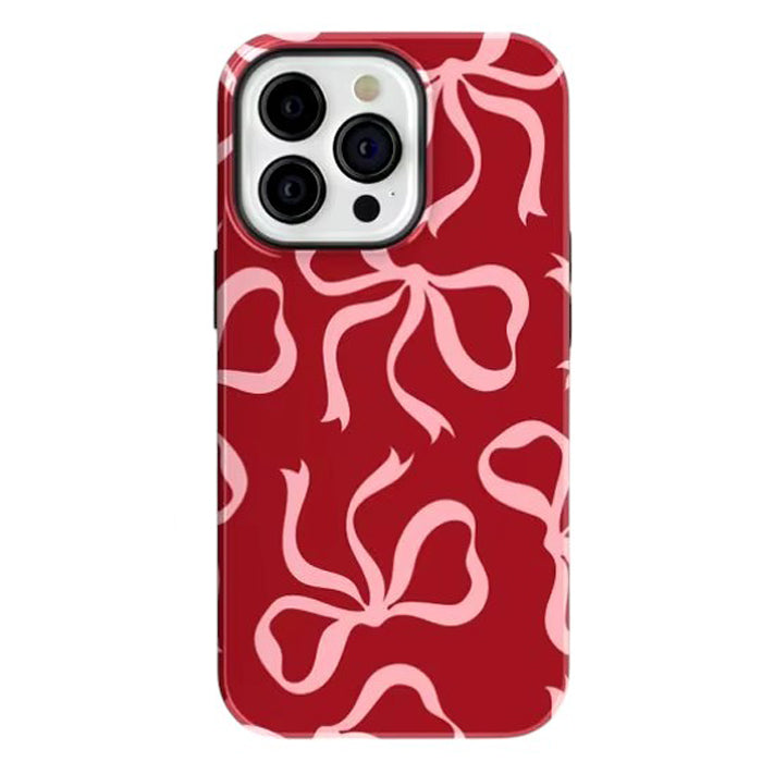 VILZSTUDIOS Trendy iPhone case with a bow pattern