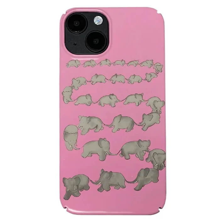 VILZSTUDIOS Cute elephants phone case