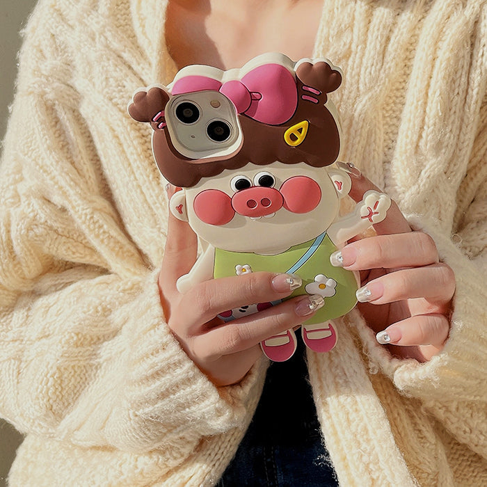 VILZSTUDIOS Adorable pig girl phone case