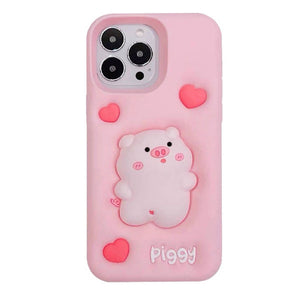 VILZSTUDIOS Cute pig-themed soft iPhone case
