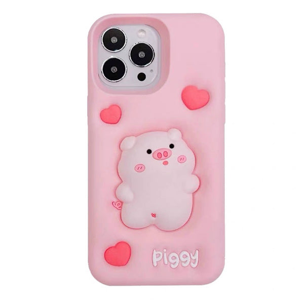 VILZSTUDIOS Cute pig-themed soft iPhone case