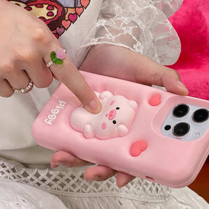 VILZSTUDIOS Cute pig-themed soft iPhone case