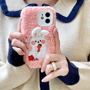 VILZSTUDIOS Cute fluffy bunny iPhone case for trendy phone accessories