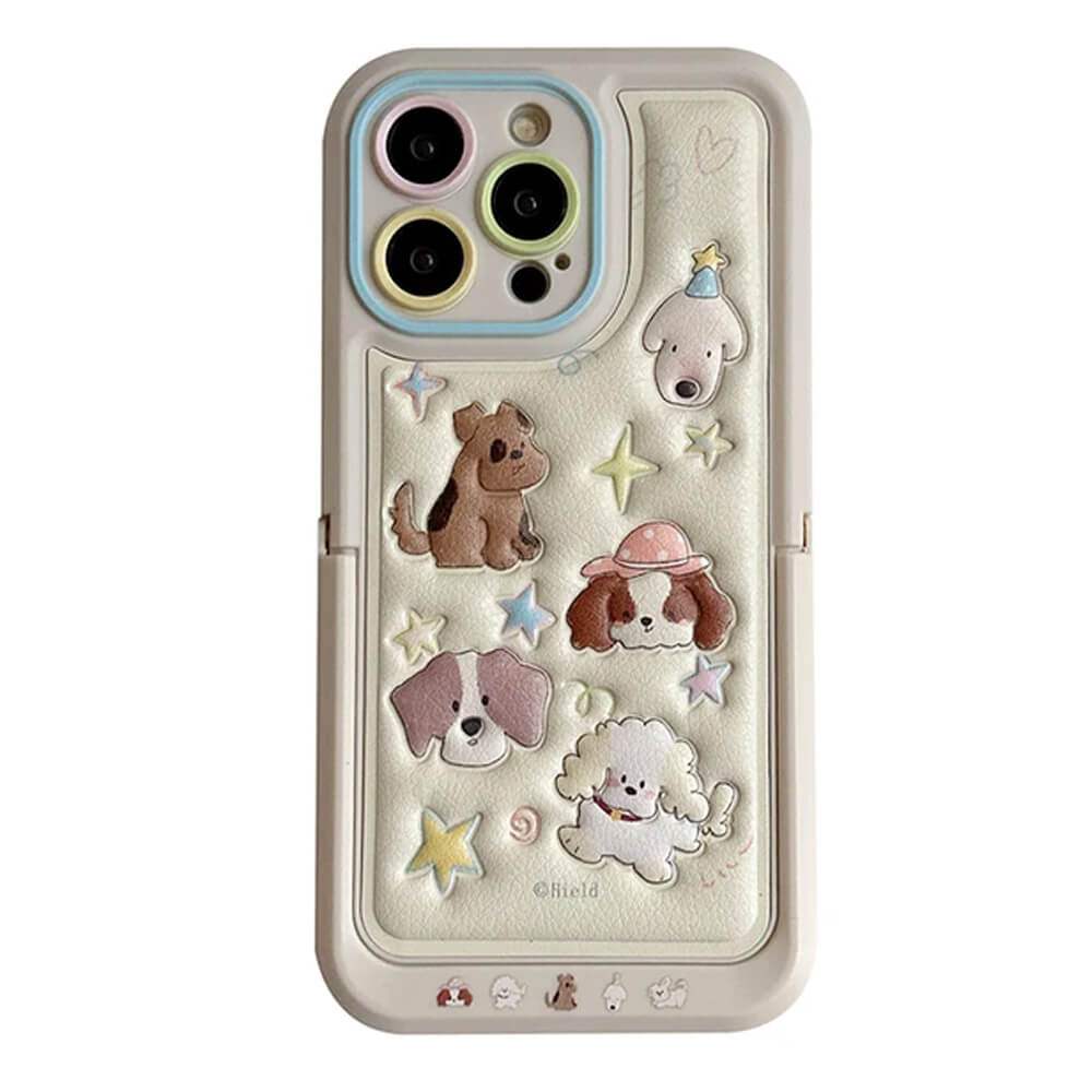 VILZSTUDIOS Cute puppies design iPhone protective case
