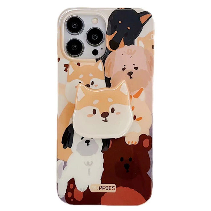 VILZSTUDIOS Cute puppies design phone case
