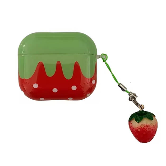 VILZSTUDIOS Stylish Strawberry AirPods case design