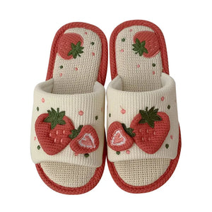 VILZSTUDIOS Cozy slippers with strawberry design