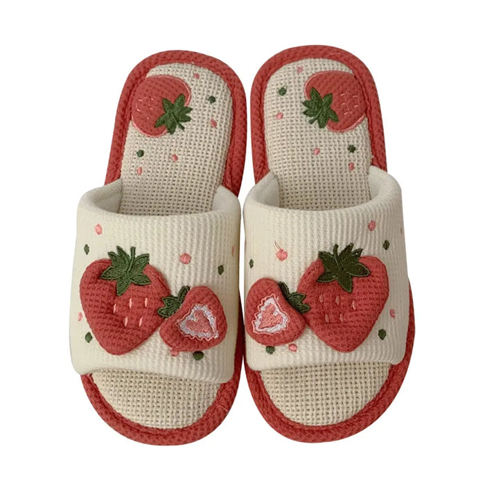 VILZSTUDIOS Cozy slippers with strawberry design