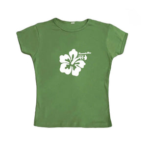VILZSTUDIOS Stylish baby tee with hibiscus flower design
