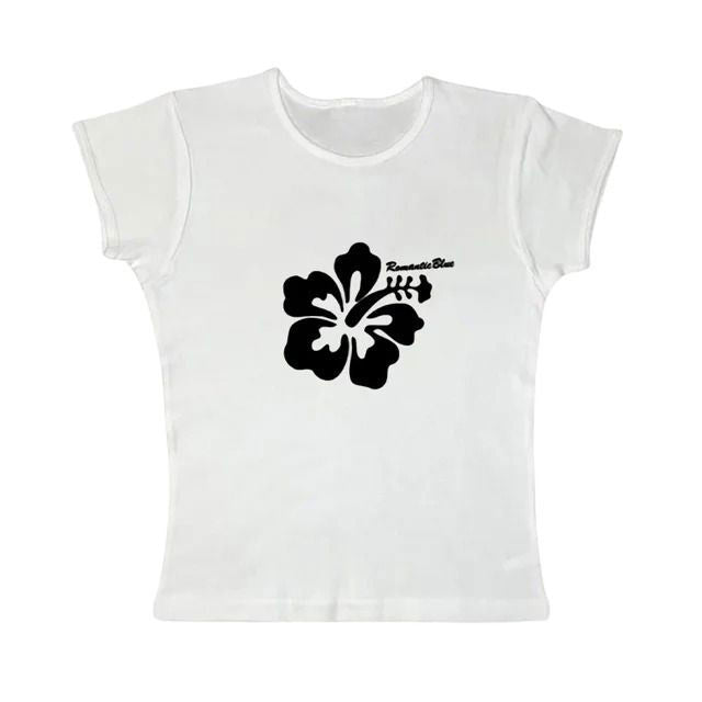 VILZSTUDIOS Stylish baby tee with hibiscus flower design