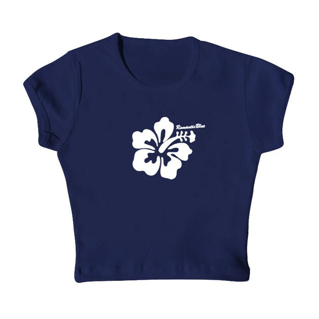 VILZSTUDIOS Stylish baby tee with hibiscus flower design
