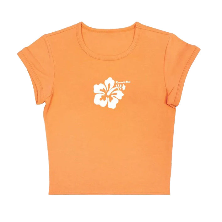 VILZSTUDIOS Stylish baby tee with hibiscus flower design