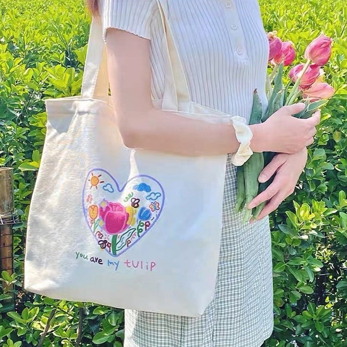 VILZSTUDIOS Stylish embroidered tote bag for everyday use