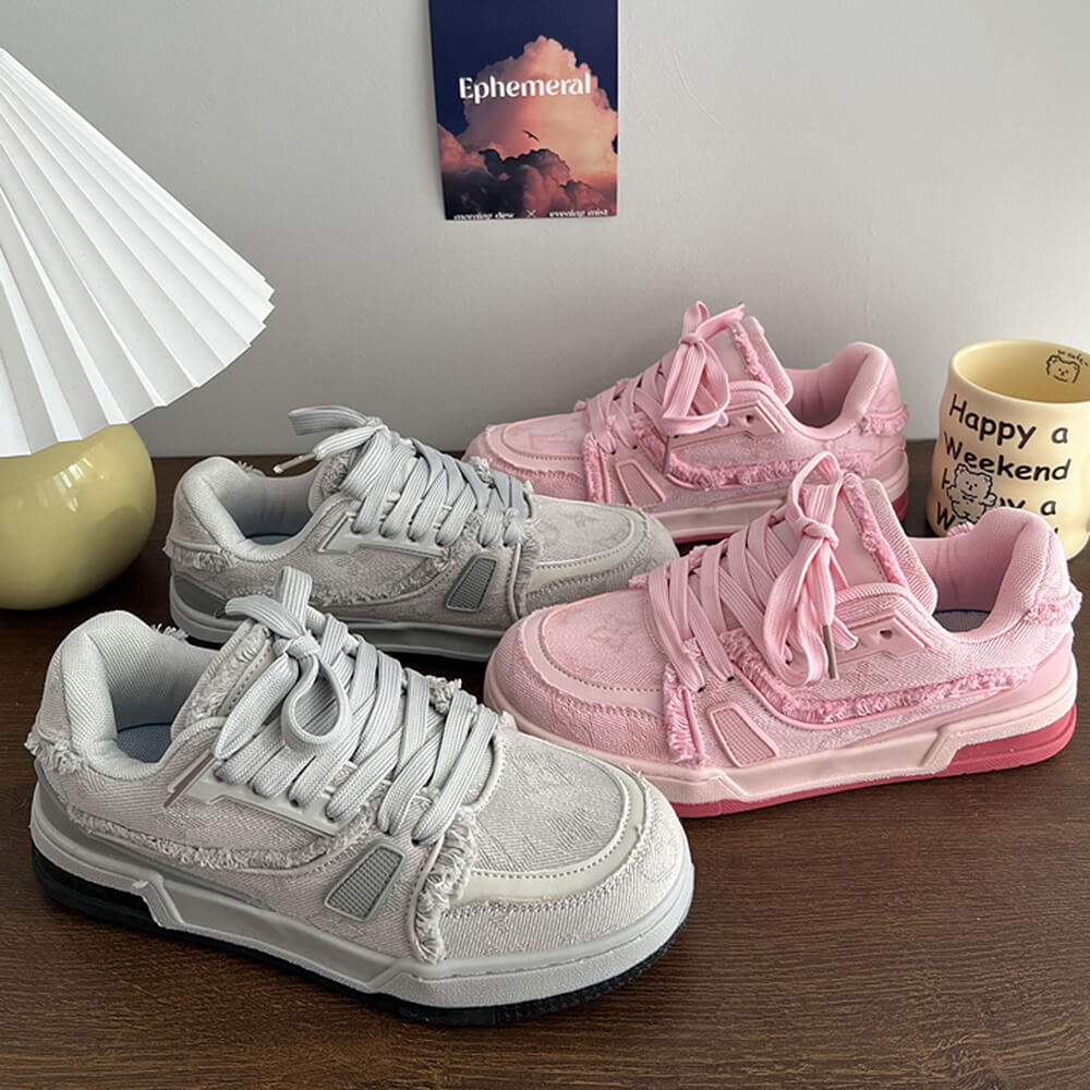 VILZSTUDIOS Stylish candy fairy aesthetic sneakers with chunky sole