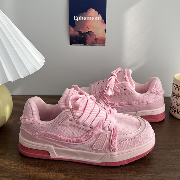 VILZSTUDIOS Stylish candy fairy aesthetic sneakers with chunky sole
