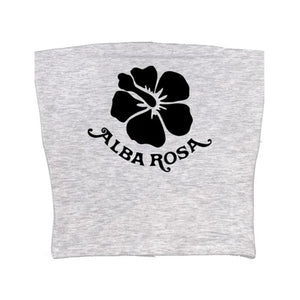 VILZSTUDIOS Stylish tube top featuring hibiscus graphic design