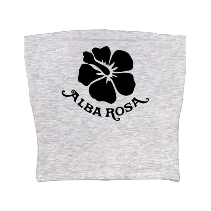 VILZSTUDIOS Stylish tube top featuring hibiscus graphic design