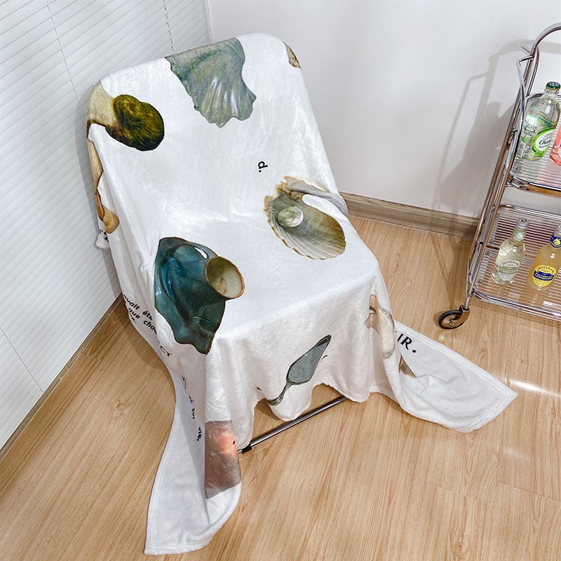 VILZSTUDIOS Aesthetic print throw blanket showcasing vintage design