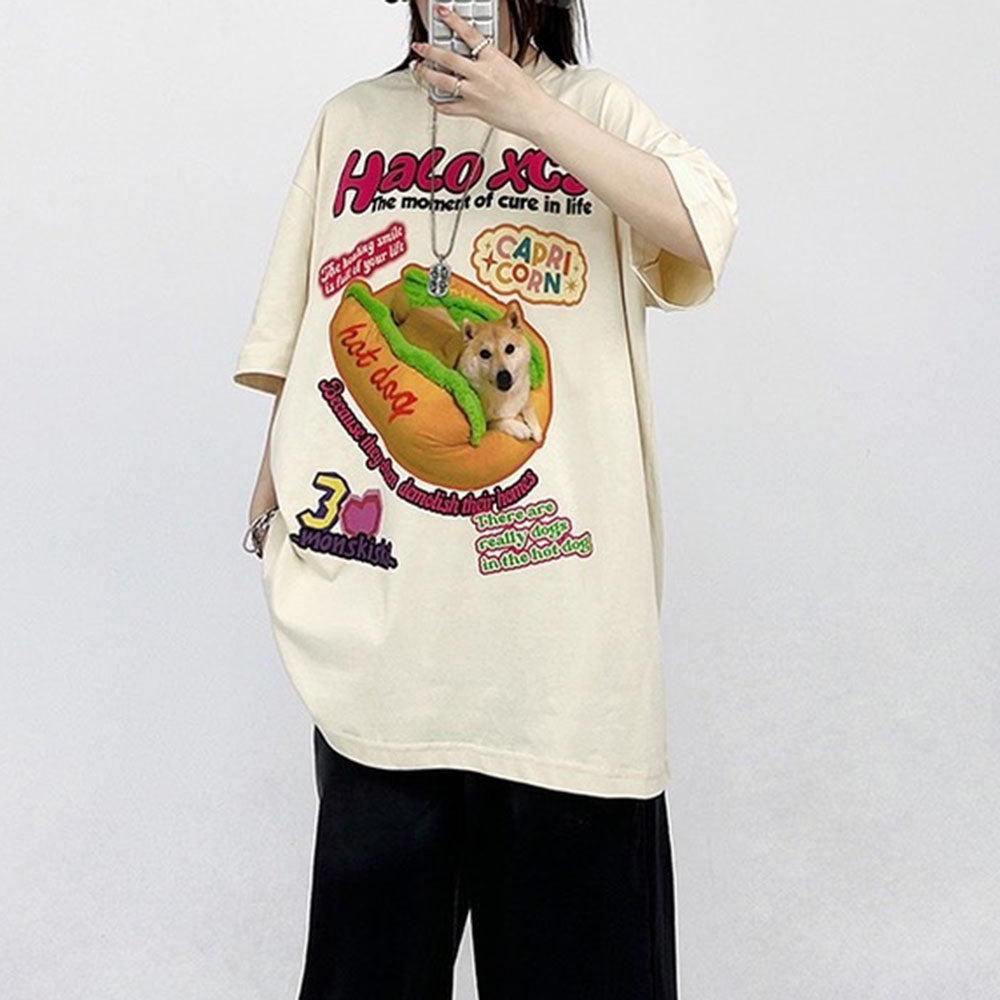 VILZSTUDIOS Aesthetic Shiba Inu Graphic T-Shirt for casual wear