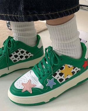 VILZSTUDIOS Aesthetic sneakers with shooting star design
