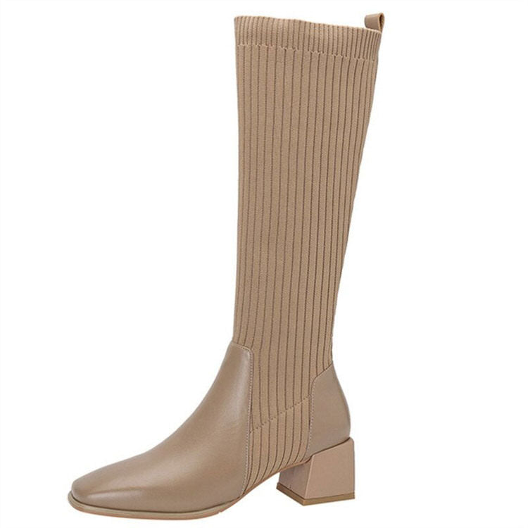 VILZSTUDIOS Stylish Mary High sock boots made from vegan leather