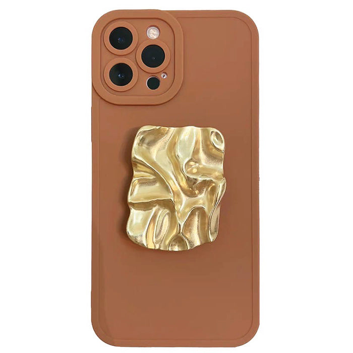 VILZSTUDIOS Stylish iPhone case in amber brown color
