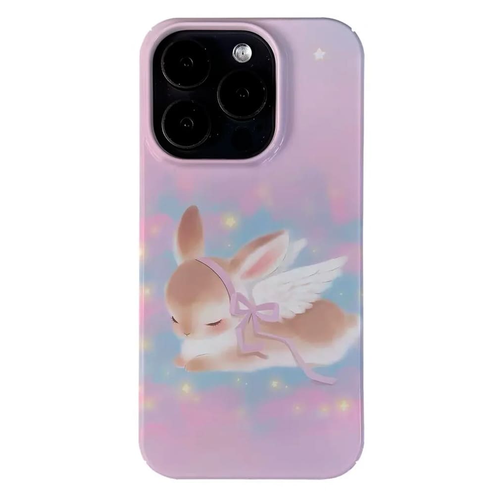 VILZSTUDIOS Aesthetic phone case featuring an angel bunny design