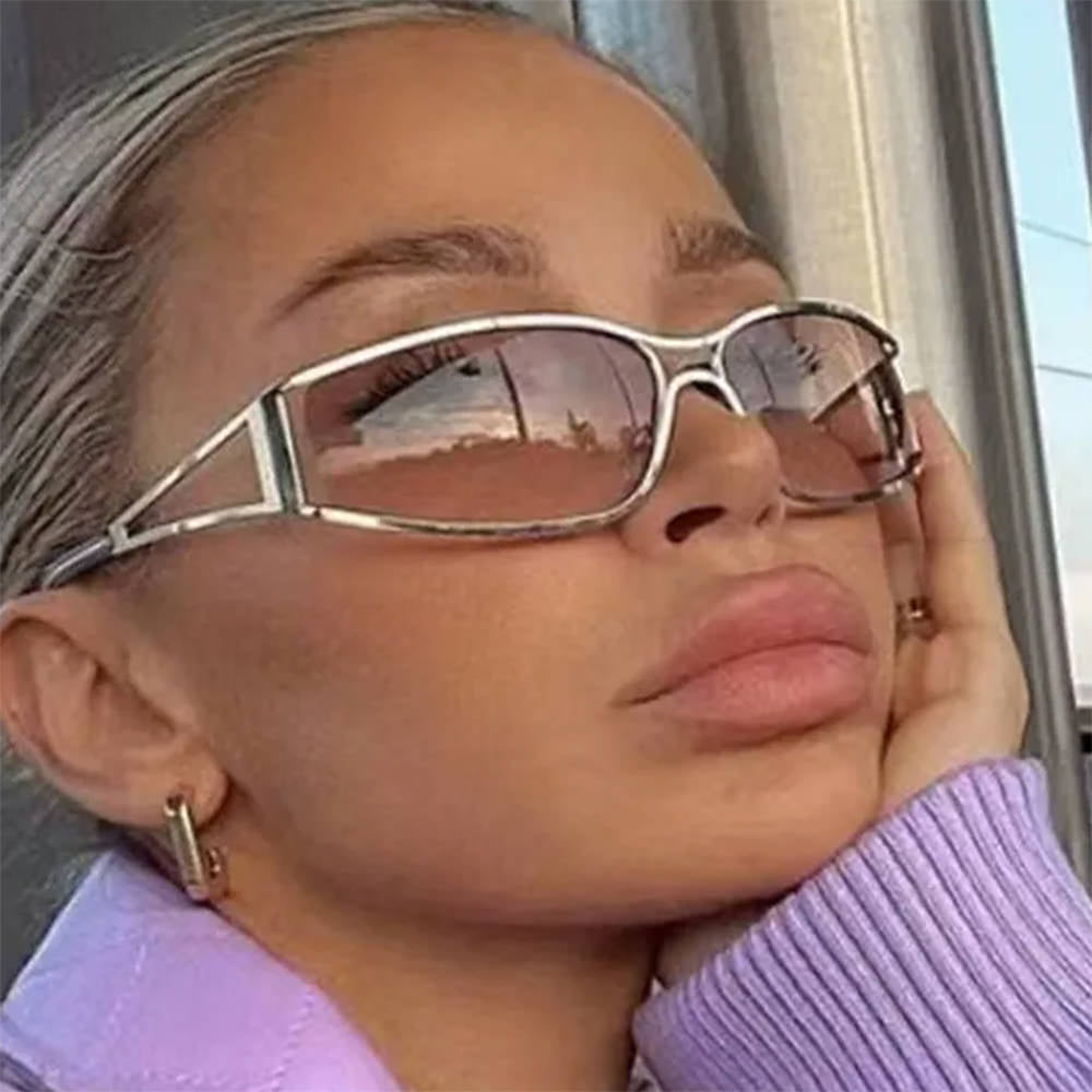 VILZSTUDIOS Angular wrap sunglasses for Y2K fashion aesthetics