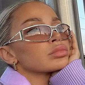 VILZSTUDIOS Angular wrap sunglasses for Y2K fashion aesthetics