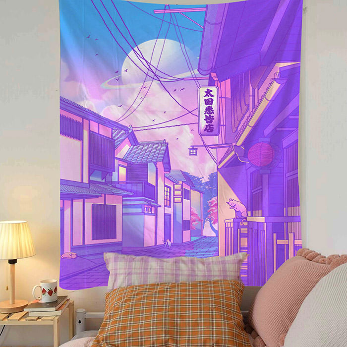 VILZSTUDIOS Anime inspired decor tapestry for home styling