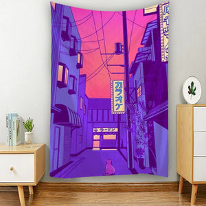VILZSTUDIOS Anime inspired decor tapestry for home styling