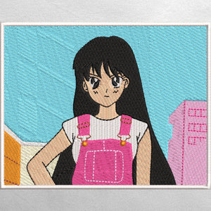 VILZSTUDIOS Anime embroidered oversized t-shirt for streetwear fashion