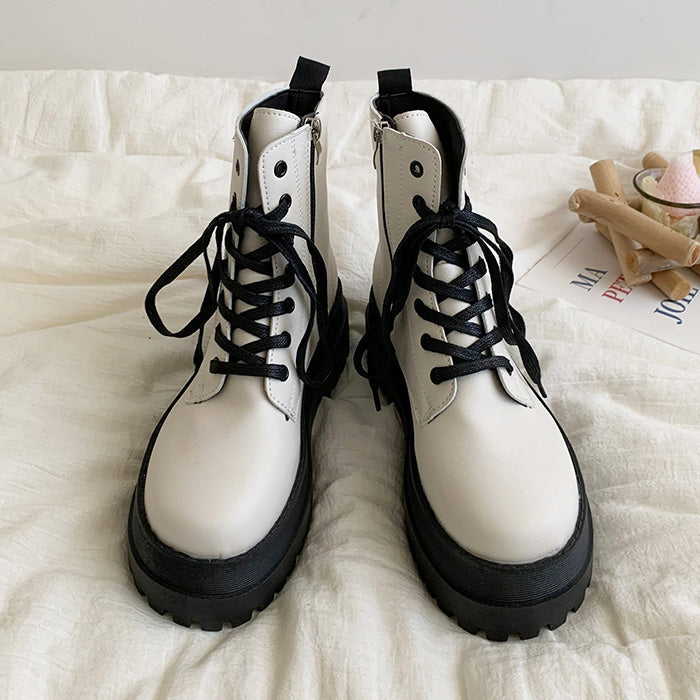 VILZSTUDIOS Stylish platform ankle boots made of vegan leather