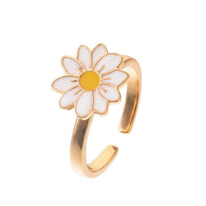 VILZSTUDIOS flower anxiety spinner ring