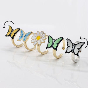 VILZSTUDIOS butterfly fidget ring design for stress relief