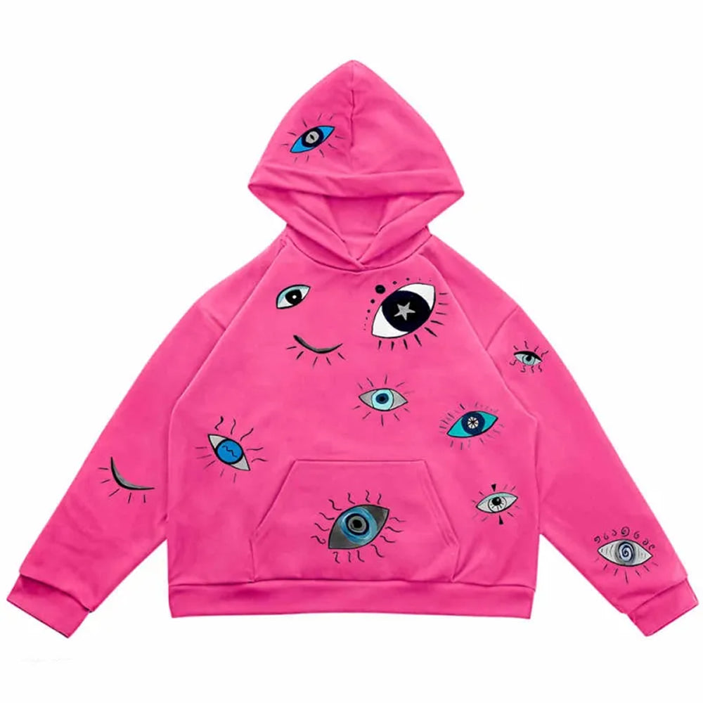 VILZSTUDIOS Artistic eye graphic hoodie from VILZSTUDIOS