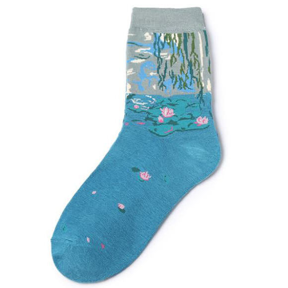VILZSTUDIOS Artistic floral design socks for fashion enthusiasts
