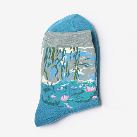 VILZSTUDIOS Artistic floral design socks for fashion enthusiasts
