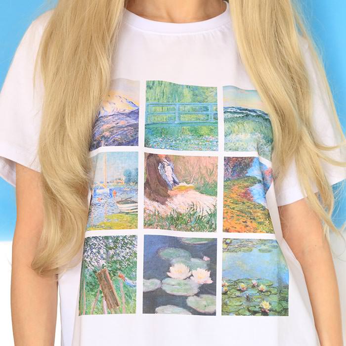 VILZSTUDIOS Artistic graphic casual tee from VILZSTUDIOS