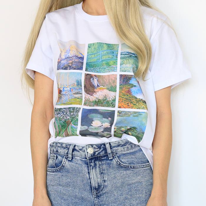 VILZSTUDIOS Artistic graphic cotton tee from VILZSTUDIOS