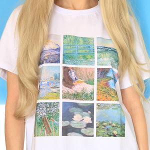 VILZSTUDIOS Artistic graphic cotton tee from VILZSTUDIOS