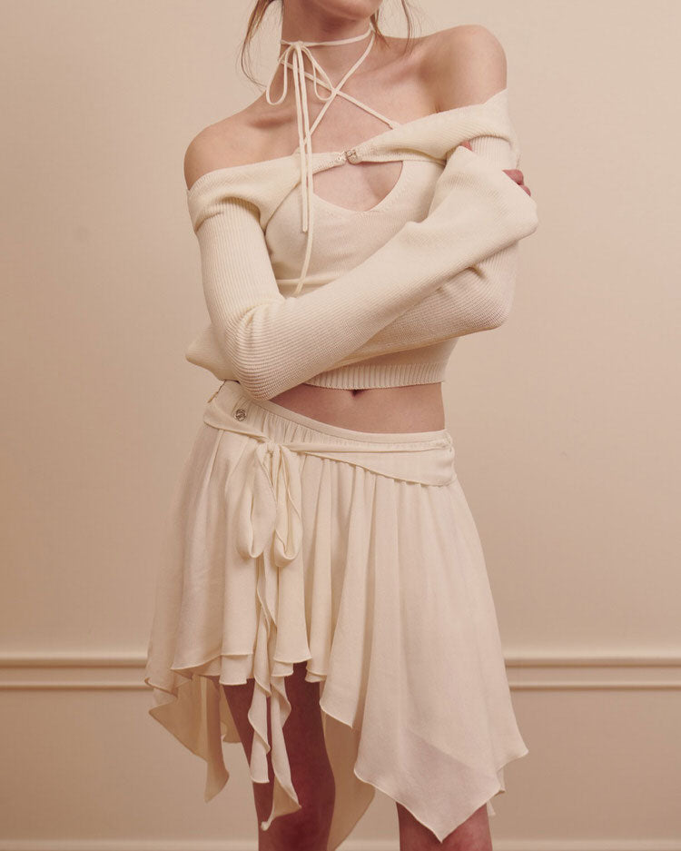 VILZSTUDIOS Asymmetrical mid skirt from VILZSTUDIOS