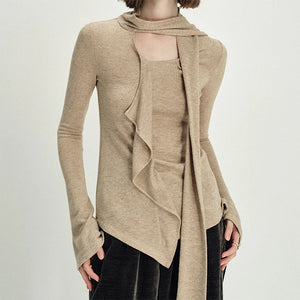 VILZSTUDIOS Stylish tie neck top from VILZSTUDIOS