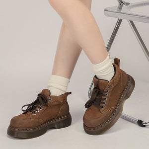 VILZSTUDIOS Autumn platform lace-up boots by VILZSTUDIOS