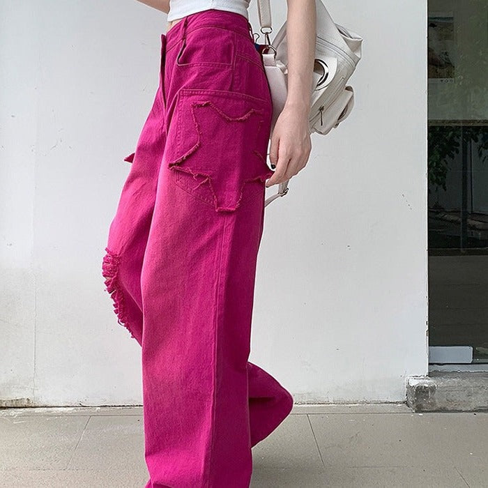 VILZSTUDIOS Ripped baggy jeans for streetwear fashion