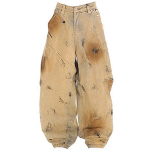 VILZSTUDIOS Baggy sand-wash balloon jeans