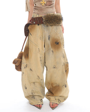 VILZSTUDIOS Baggy sand-wash balloon jeans