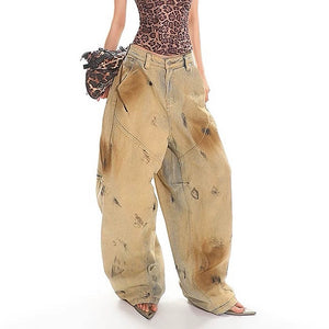 VILZSTUDIOS Baggy sand-wash balloon jeans