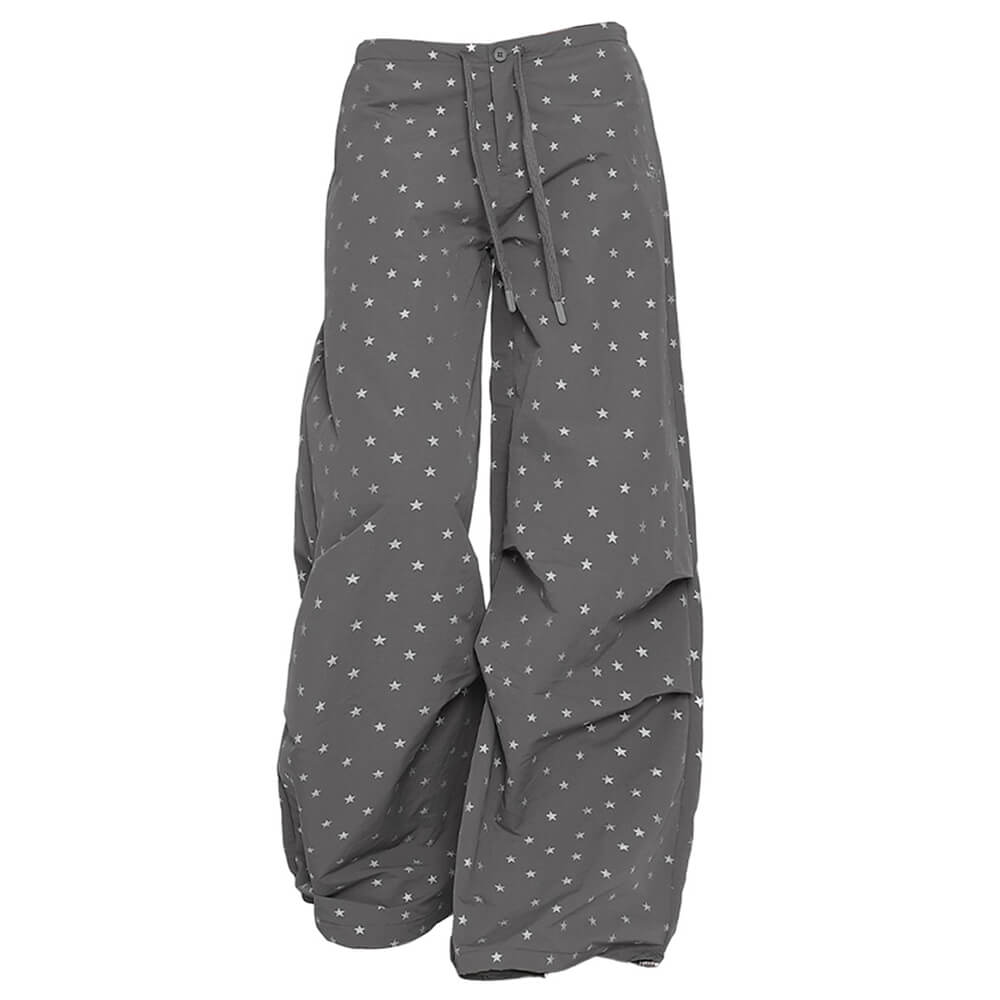 VILZSTUDIOS Baggy star print pants for streetwear fashion