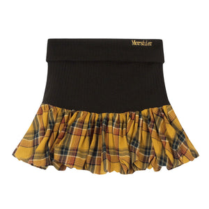 VILZSTUDIOS stylish plaid mini skirt